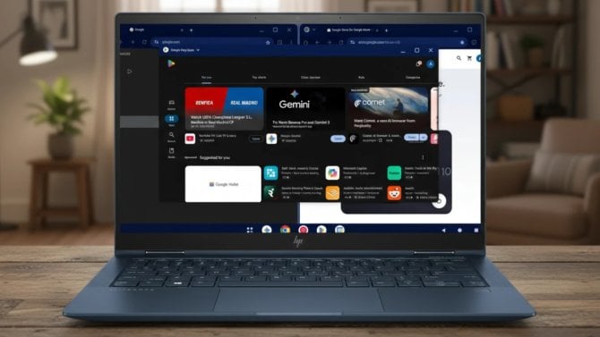 Takto vypadá desktopový Android pro počítače. Tester omylem propálil rozhraní i běh na x86