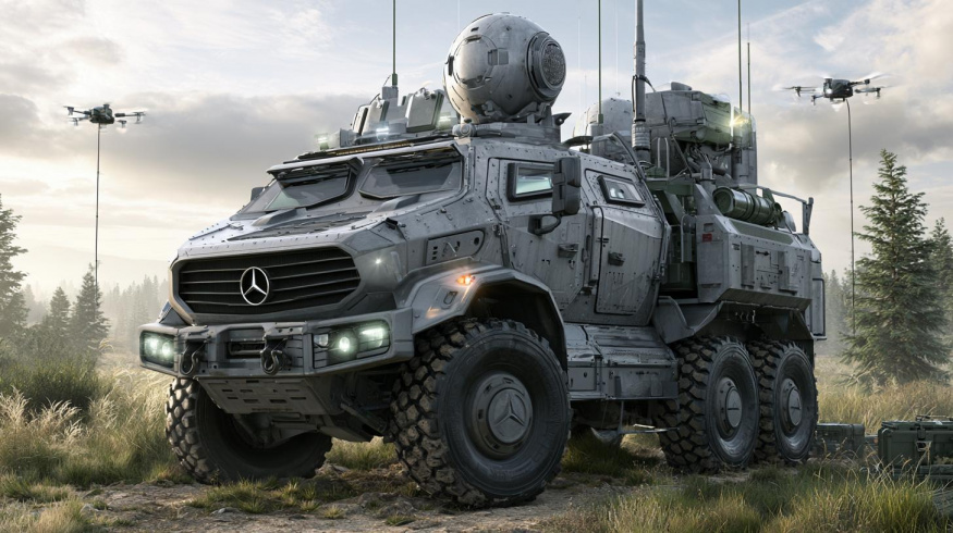 Mercedes-Benz posiluje vazby na obraný průmysl, spojil síly se startupem Tytan